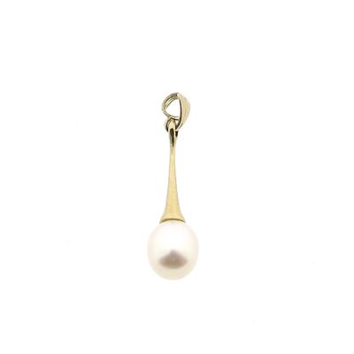 Image 1 of Gold Pendant with Cultured Pearl