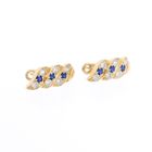 Image 4 of Gold stud earrings with zirconia