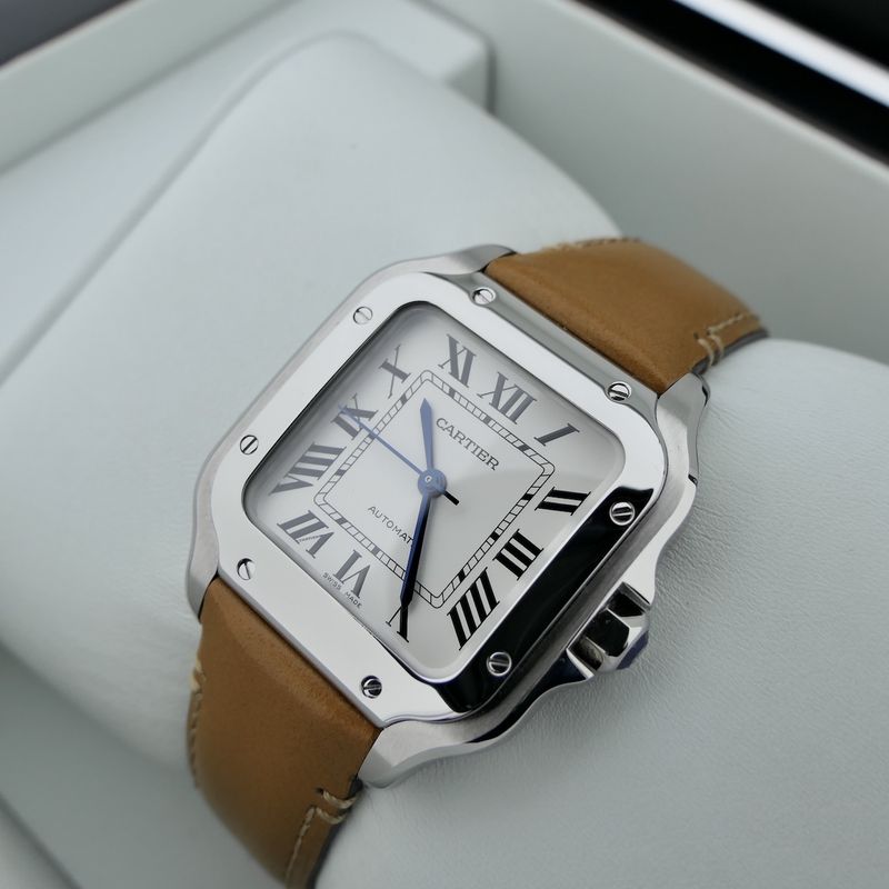 Image 18 of Cartier Santos 'Medium' 4075 WSSA0029; Automatic unisex watch