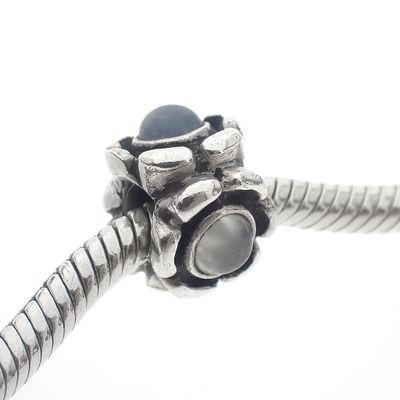 Image 2 of Pandora charm; Silver; Morning Flower