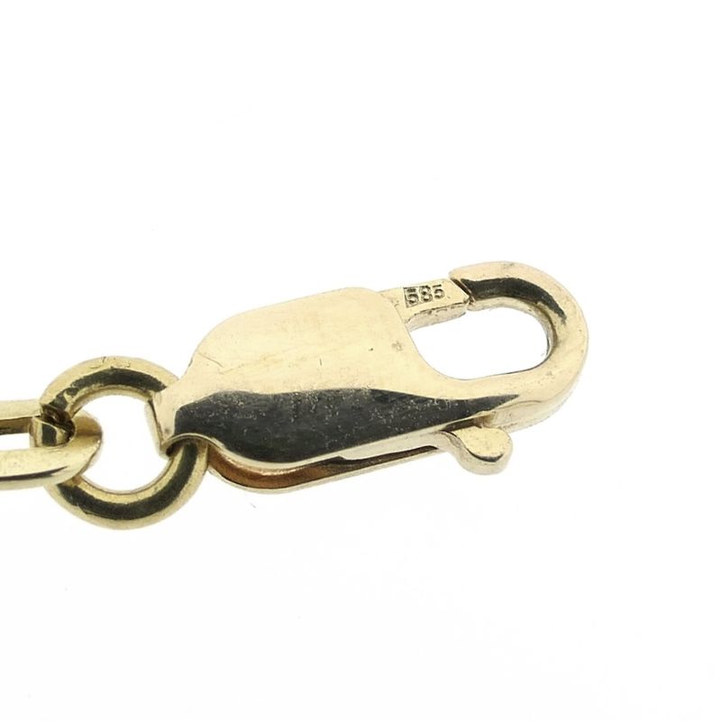 Image 4 of Gold round king link necklace