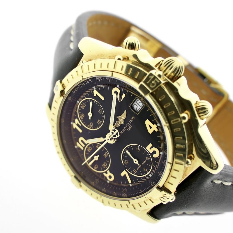 Image 5 of Breitling Chronomat 18k gold men's watch with chronograph