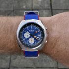 Image 21 of Marlboro World Championship Team 9801-72; Vintage Lemania 1341 chronograph men's watch