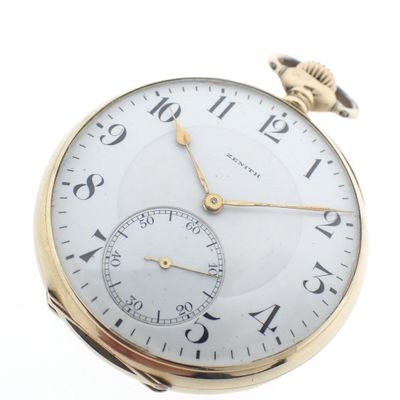 Zenith pocket watch 'Grand Prix 1900'; Antique 14k gold Image 1 of Zenith pocket watch 'Grand Prix 1900'; Antique 14k gold