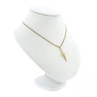 Image 6 of Gold pendant of a cross with corpus; INRI