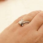 Image 4 of White gold cocktail ring with diamond | 0.76 ct.