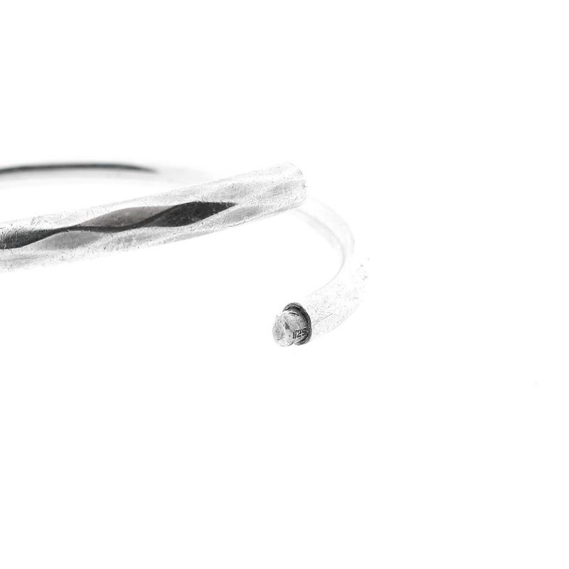 Image 5 of Silver slave bracelet with pattern; Size L