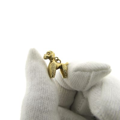 Gold pendant of a dog | Miniature Schnauzer Image 2 of Gold pendant of a dog | Miniature Schnauzer
