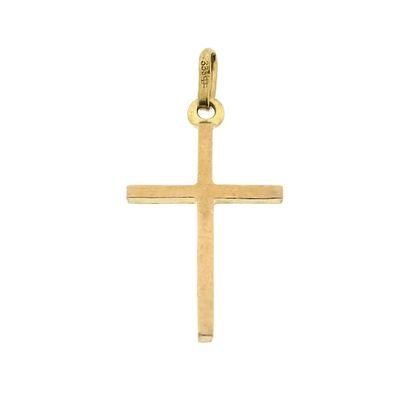 8 kt. Pendant with a subtle cross Image 2 of 8 kt. Pendant with a subtle cross