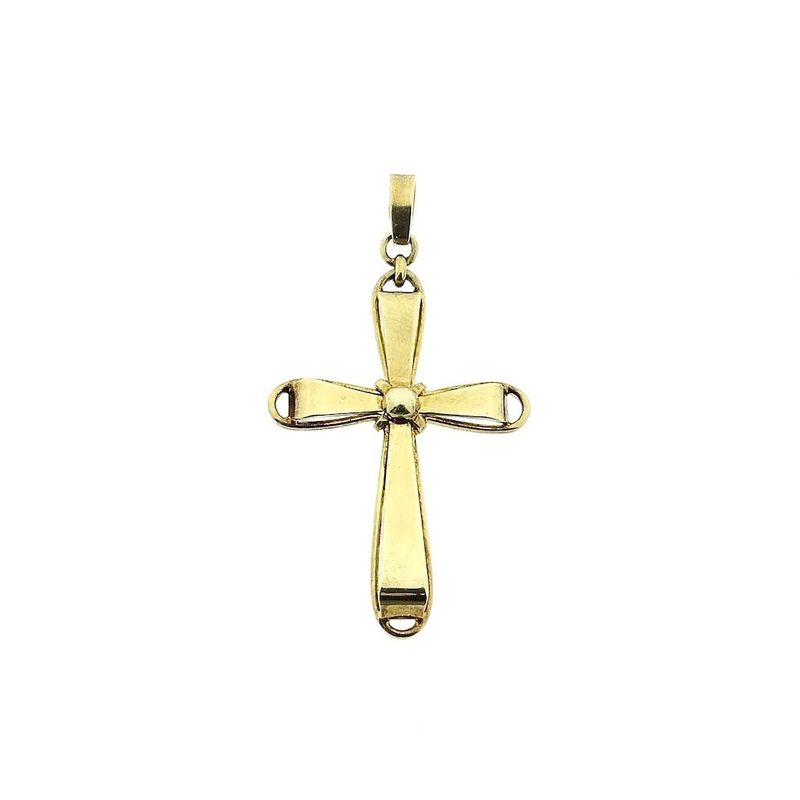 Image 1 of Gold pendant of a cross
