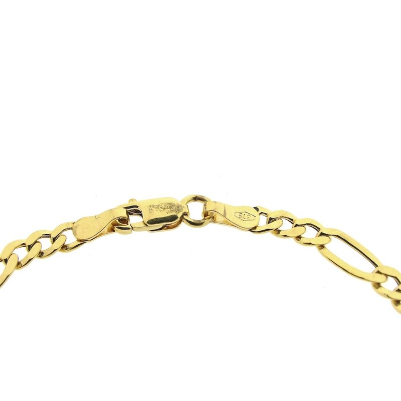 Image 4 of 9 carat Figaro link bracelet | 18.5 cm