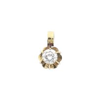 Vintage gold pendant with diamond 0.40 ct.
