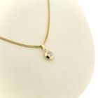 Image 11 of 9K Pendant with Zirconia | Minimalist
