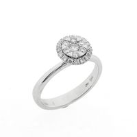 White gold ring with diamonds | 0.42 ct.