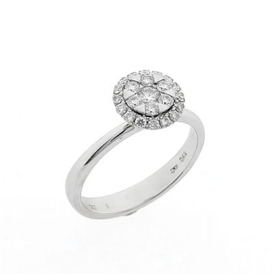 Image 1 of White gold ring with diamonds | 0.42 ct.
