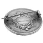 Image 9 of Vintage silver brooch with woman