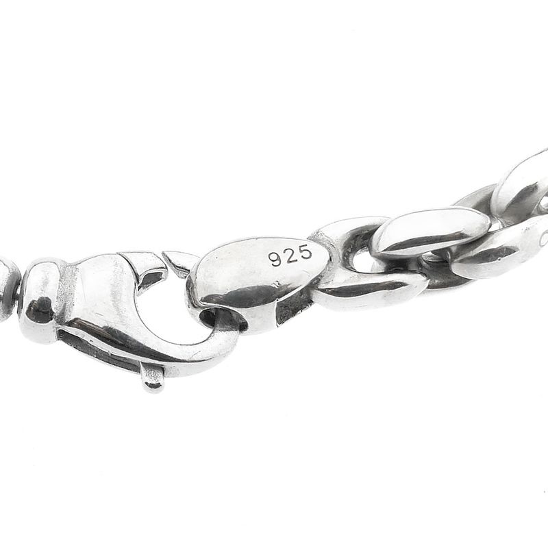 Image 4 of Silver anchor link bracelet | 19.5 cm
