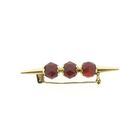 Image 6 of Vintage gold brooch with carnelian