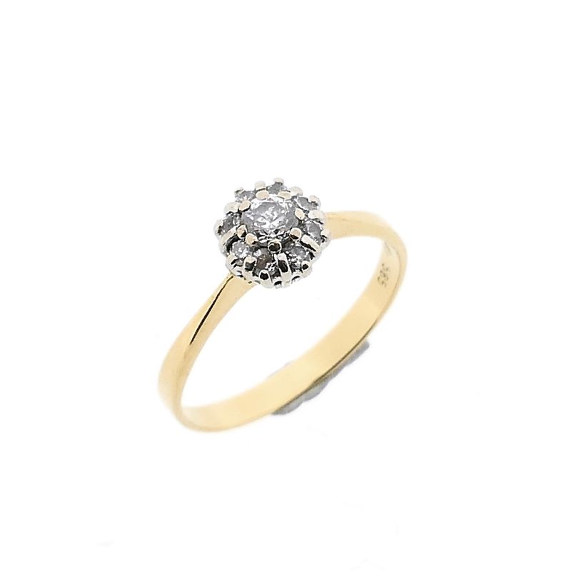 Image 1 of Gold Ring with Zirconia