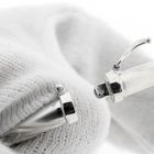 Image 4 of 18K white gold twisted bangle bracelet | Ø 60 mm