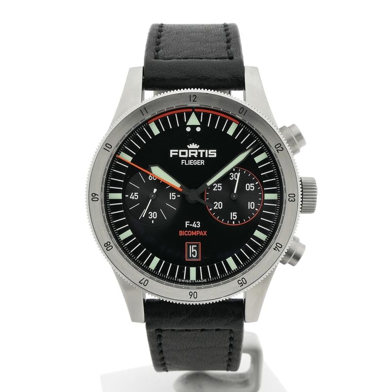 Image 1 of Fortis Flieger F-43 Bicompax F4240005; Automatic chronograph men's watch