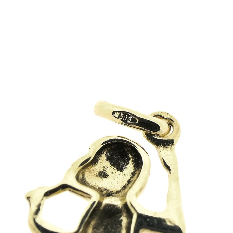 Image 6 of Gold pendant of a monkey with banana