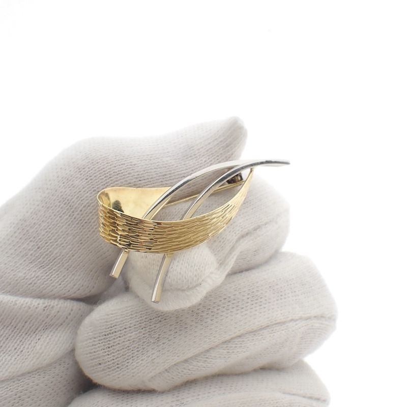 Image 6 of Two-tone artistic brooch | Vintage