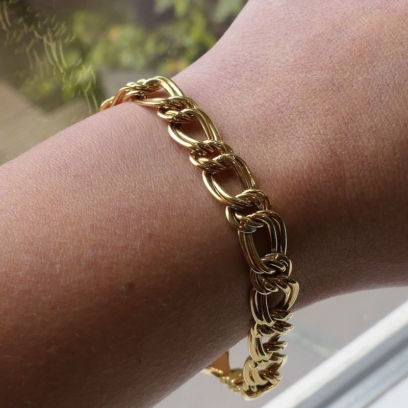 Image 10 of Gold flat Prince of Wales bracelet