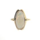 Image 3 of Gold ring with white opal