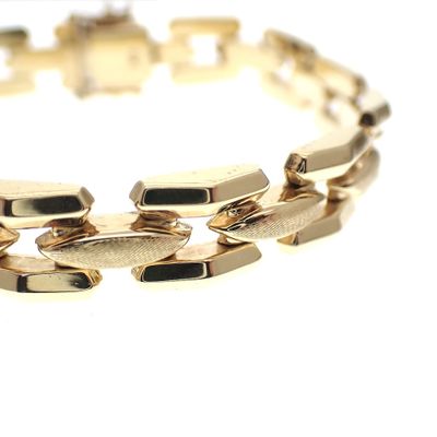 Image 2 of Gold bracelet with fantasy link | 19.5 cm