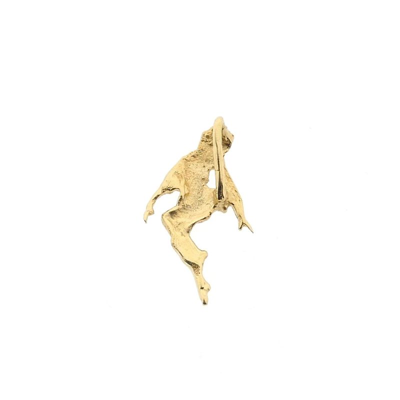 Image 5 of Golden abstract pendant of an elf
