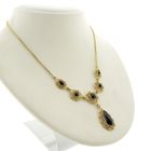 Image 5 of Antique gold necklace with garnet stones