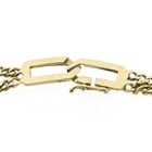 Image 3 of Gold gourmet/fantasy link bracelet; 20.5 cm | Cetas