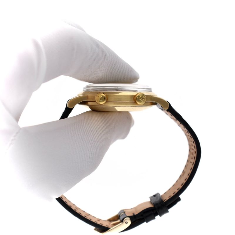 Afbeelding 14 van Jaeger LeCoultre Memovox Ref. 855; Vintage 18k. Gouden Heren Horloge