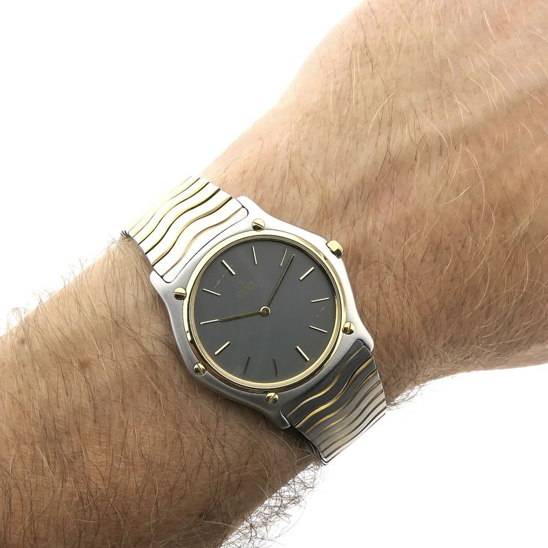 Image 15 of Ebel Classic Wave 181903; 18k gold/steel watch