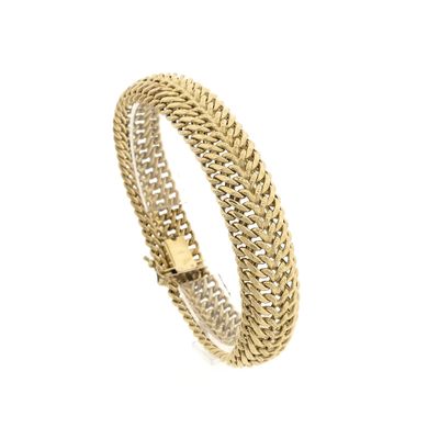 Image 1 of Gold French Gourmet Link Bracelet