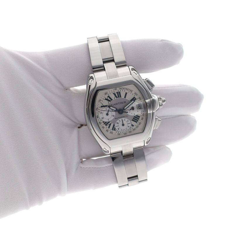 Image 9 of Cartier Roadster; W62006X6 Automatic Chronograph; Collector's Set!