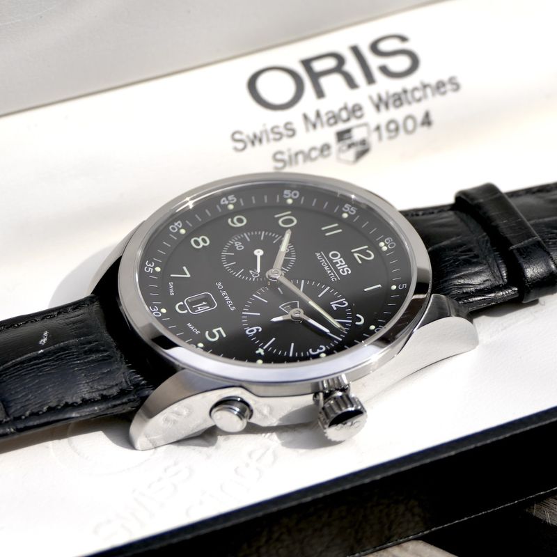 Image 17 of Oris Classic Worldtimer XXL 7513; Automatisch heren horloge met GMT
