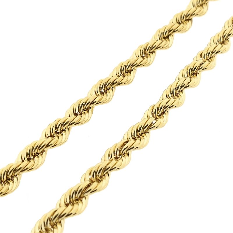 Afbeelding 6 van Gouden gedraaide schakelketting | 60 cm