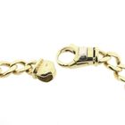 Image 7 of Two-tone gold gourmet link bracelet with diamonds