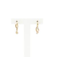 Bicolor Gold Earrings; Ø 19.5 mm
