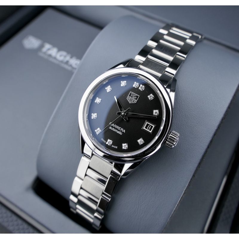 Image 9 of Tag Heuer Carrera Automatic 28mm WAR2413; Automatic women's watch with diamonds