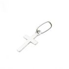 Afbeelding 6 van Witgouden kruis hanger