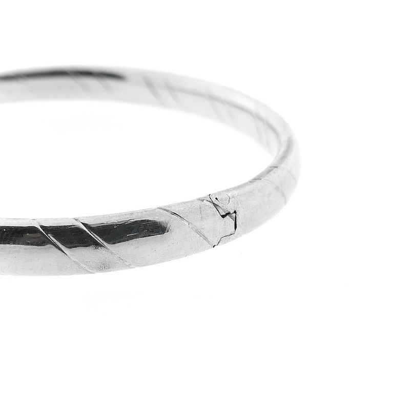 Image 4 of Silver slave bracelet with engravings | Ø 62.5 mm