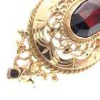 Image 5 of Vintage gold brooch with garnet stones