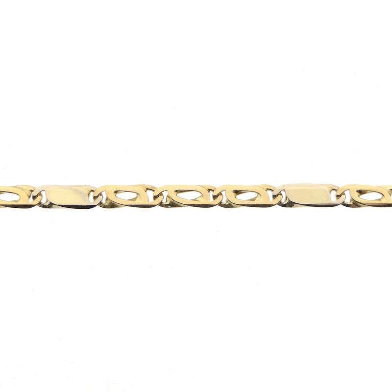 Image 5 of Two-tone gold Figaro link chain