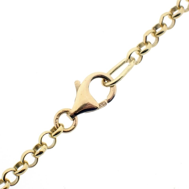 Image 8 of Gold jasseron link chain | 54.5 cm