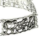 Image 2 of Silver bracelet with floral motif | 19 cm