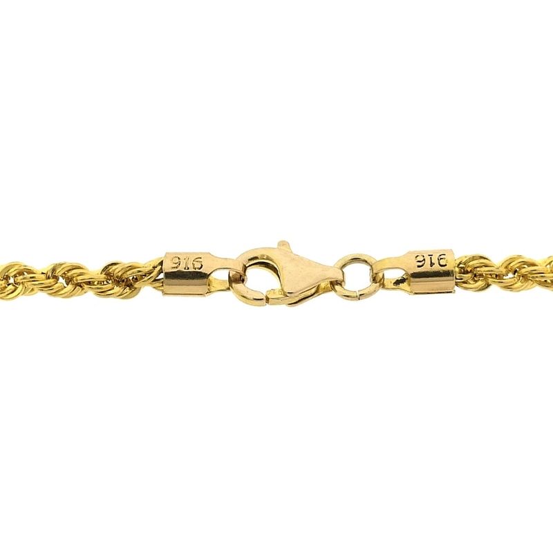 Image 5 of 22 carat gold twisted link chain | 61.5 cm