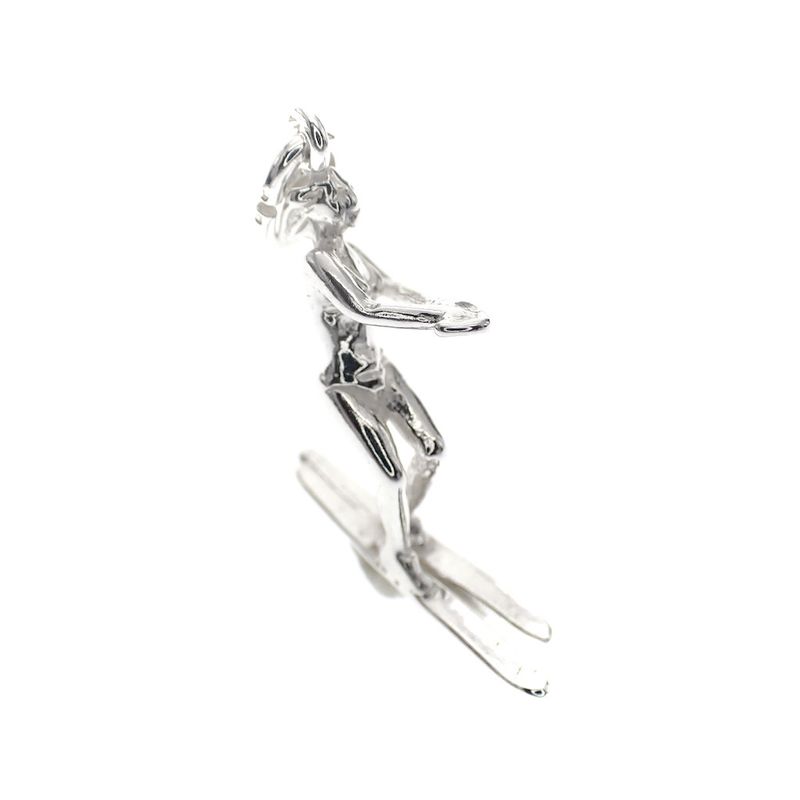Image 3 of Silver charm of a water skier